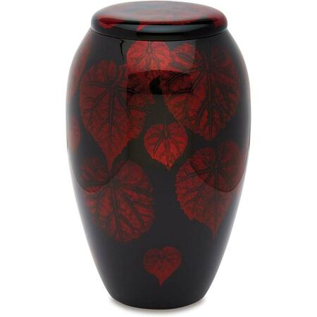 URNSDIRECT2U Autumn Falling Leaves Adult Cremation Urn - 220 cu. in. 7533-10